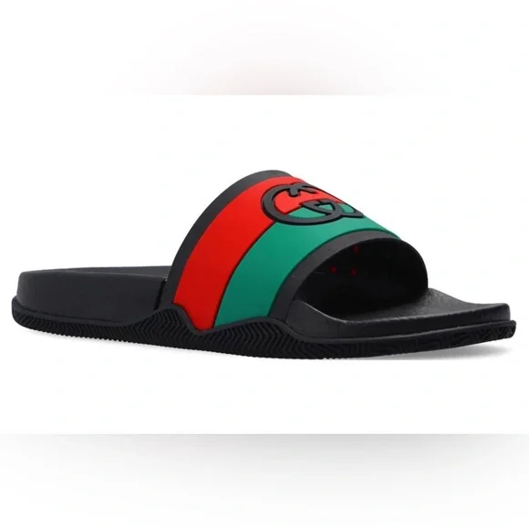 Copy - Gucci Interlocking-G Web-Stripe slides Unisex display picture 1